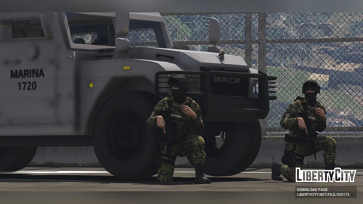 2018 F150 SEMAR Marina / Minigun / MexicoMod [Replace/FiveM] / GTA 5