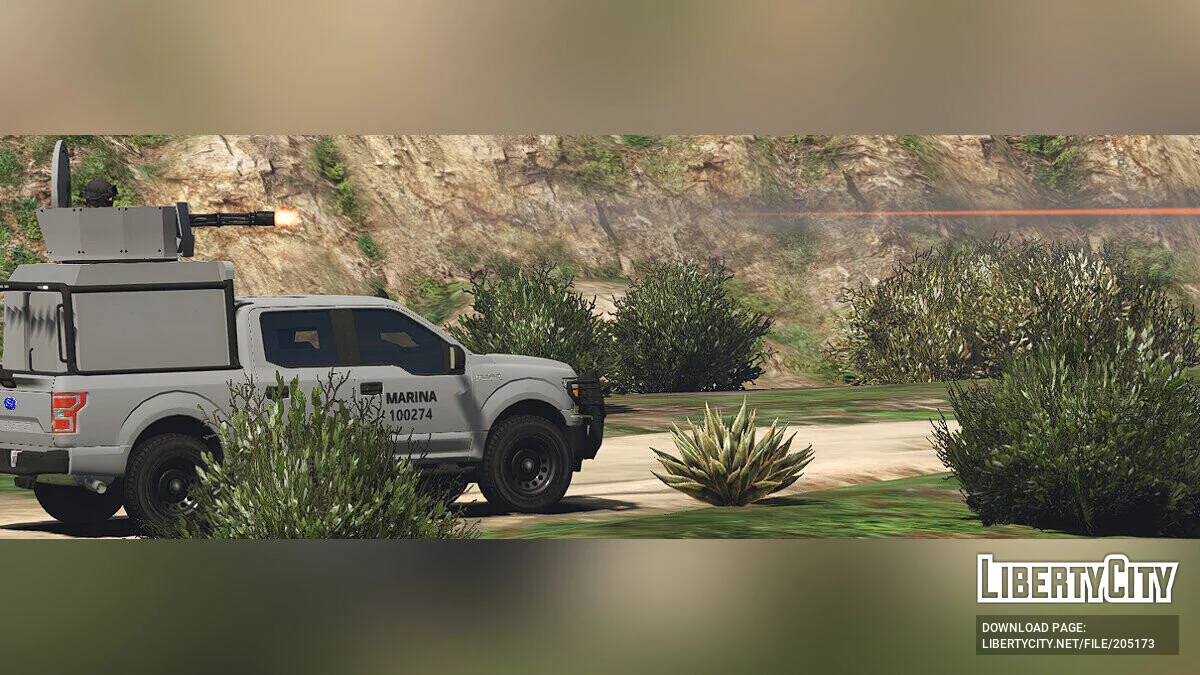 2018 F150 SEMAR Marina / Minigun / MexicoMod [Replace/FiveM] / GTA 5