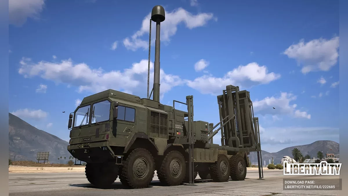 Sky Sabre Missile Launcher Truck British Army [Add-On | Animated] / GTA 5