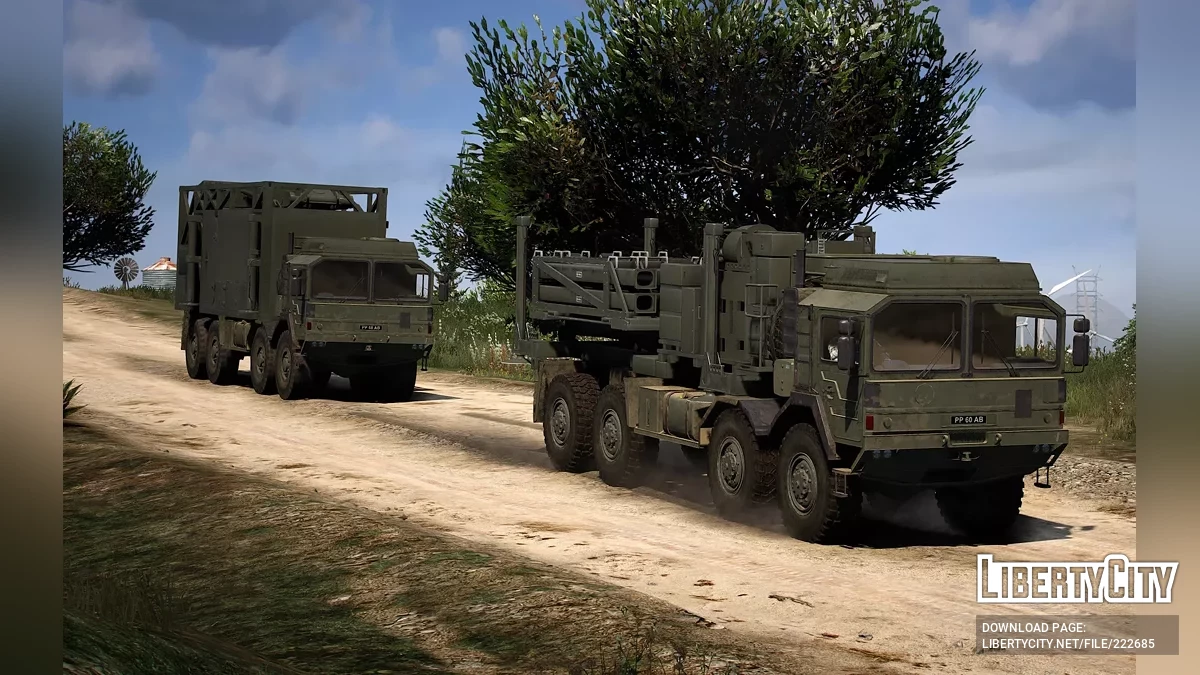 Sky Sabre Missile Launcher Truck British Army [Add-On | Animated] / GTA 5