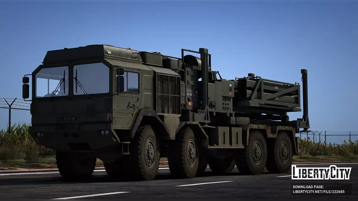 Sky Sabre Missile Launcher Truck British Army [Add-On | Animated] / GTA 5