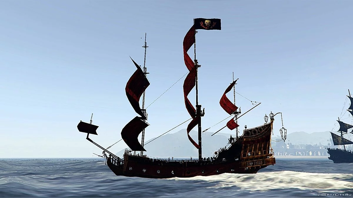 Queen Anne's Revenge - корабль из фильма «Пираты Карибского моря» / GTA 5