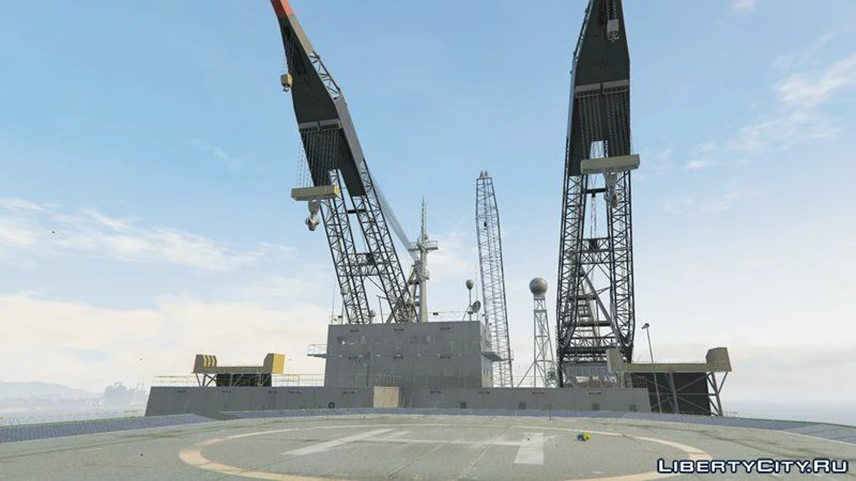 Oil Rig Dual Crane-Vessel [Add-On] / GTA 5