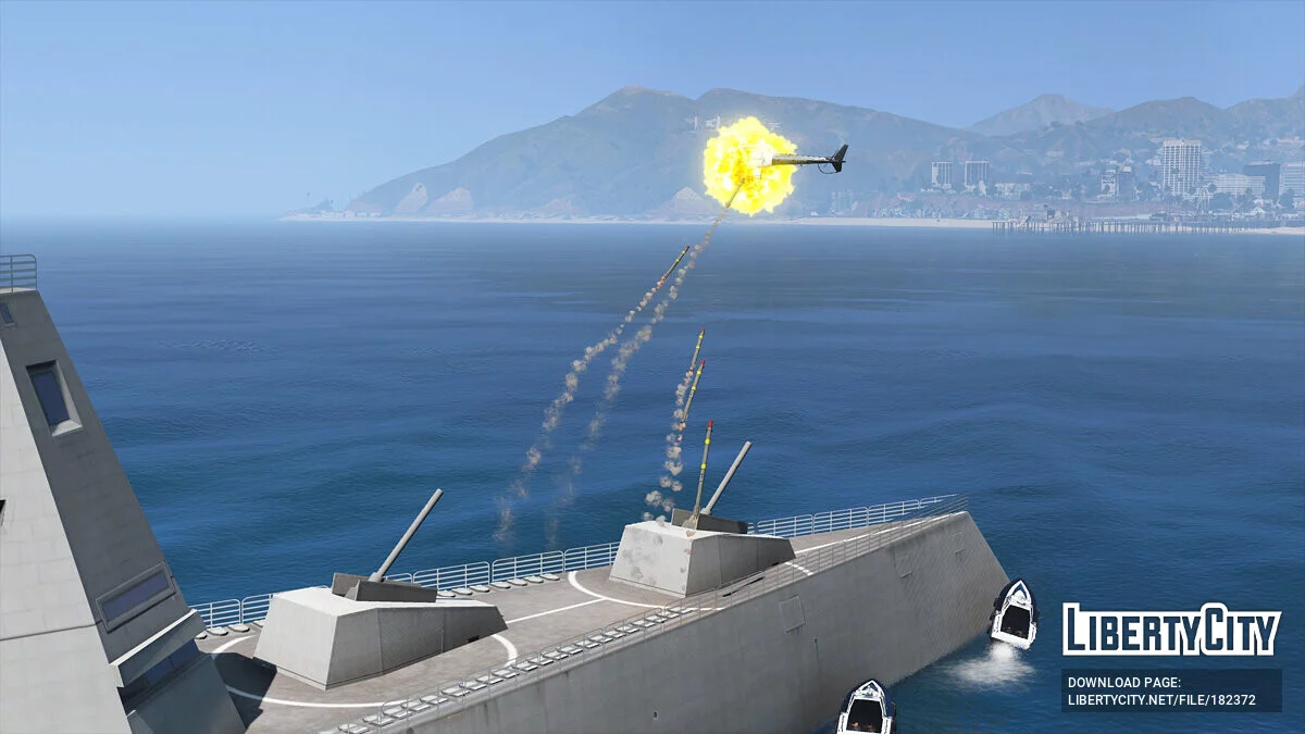 US Navy Fleet Surface Vessels [Add-On | Working weapons] 1.3 / GTA 5