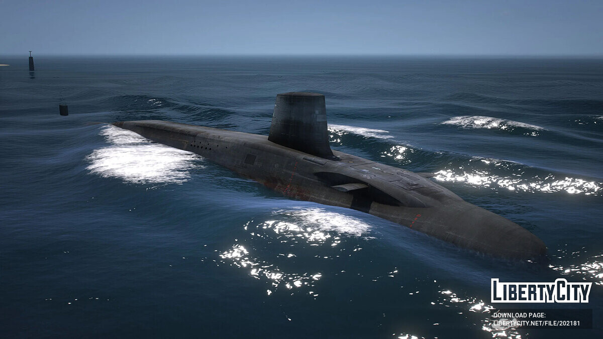 Скачать Vanguard Class Submarine Royal Navy для GTA 5