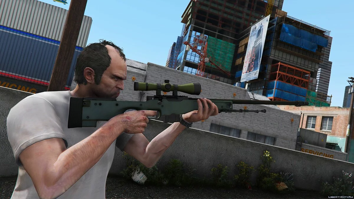 AWP from CS:GO [Animated + 9 Textures] 1.0 / GTA 5