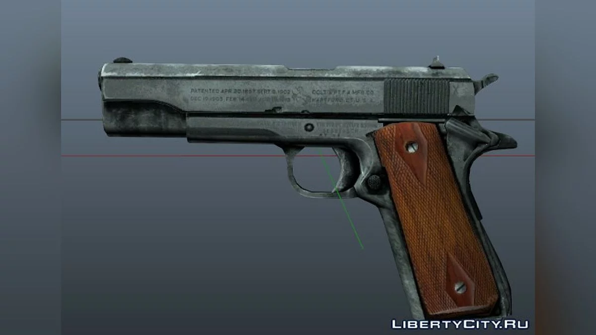 Max Payne 3 Colt 1911 Licence retextured / GTA 5