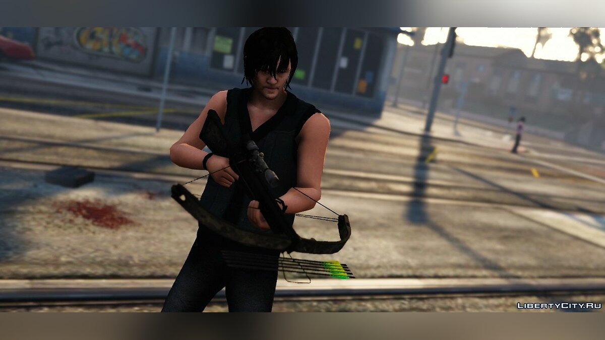 Скачать The Walking Dead - Daryl Dixon Crossbow 1.3 для GTA 5