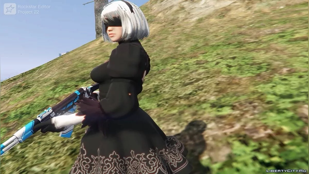 AK-47 & AWP Blue Asiimov / GTA 5