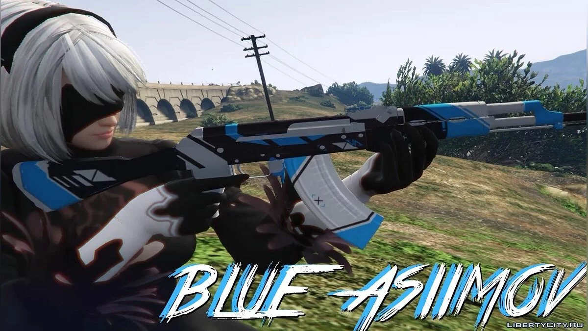 AK-47 & AWP Blue Asiimov / GTA 5