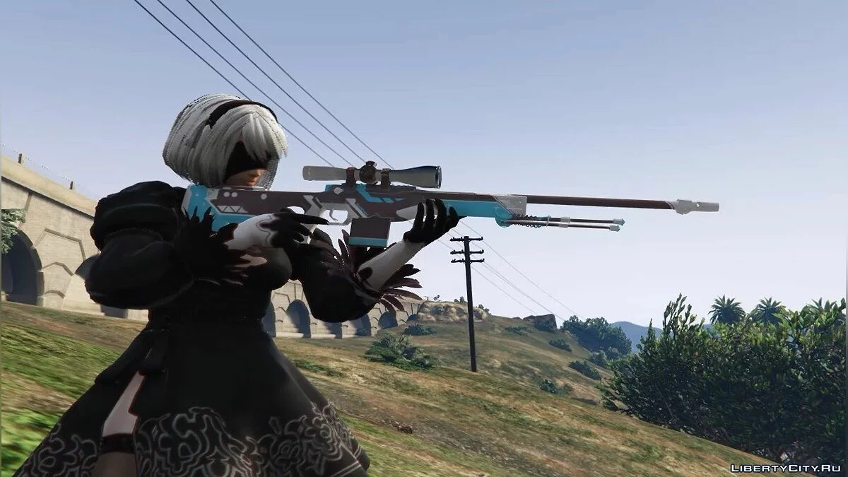 AK-47 & AWP Blue Asiimov / GTA 5