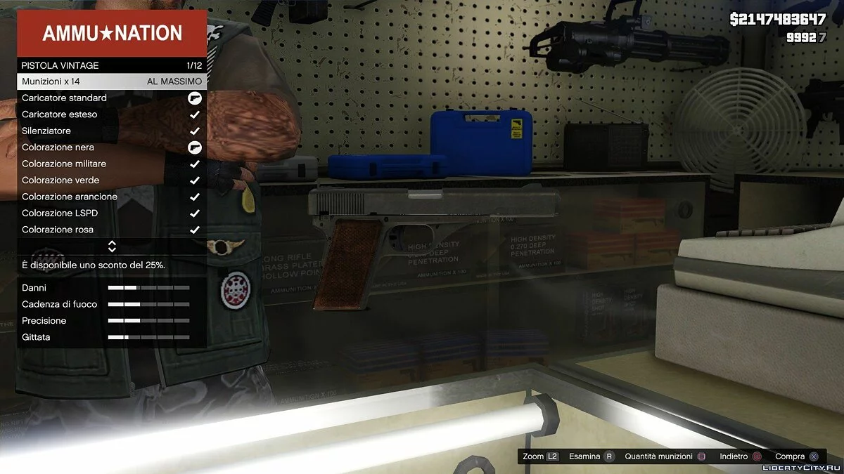 Vintage Pistol without engravings v1.1 / GTA 5