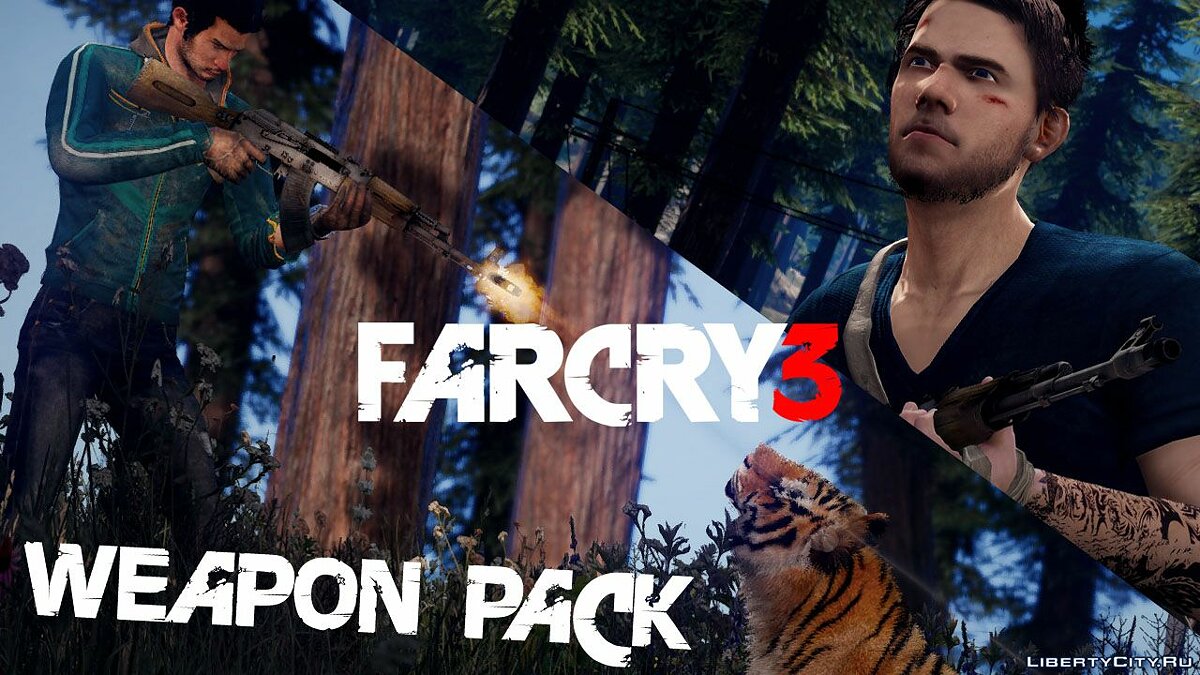 Скачать Far Cry 3 Weapons Pack 1.0 для GTA 5