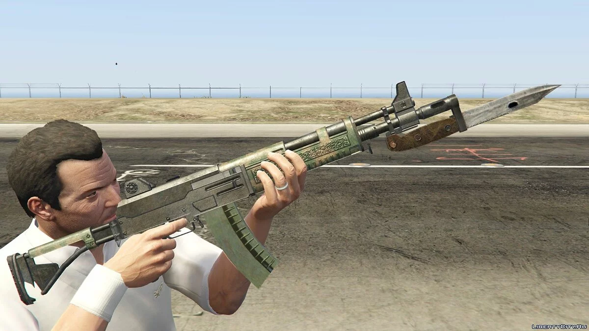 Штурмовая винтовка из RE 6 с ножом 1.0 / GTA 5