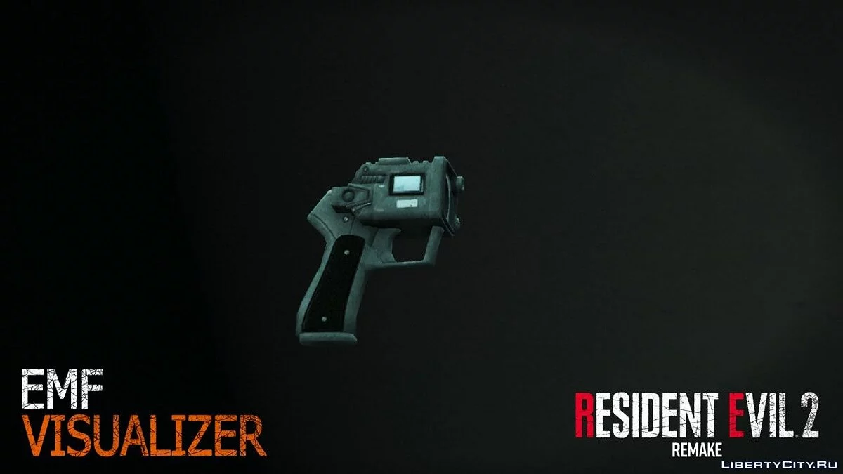 Пистолет Visualizer из игры Resident Evil 2 Remake / GTA 5