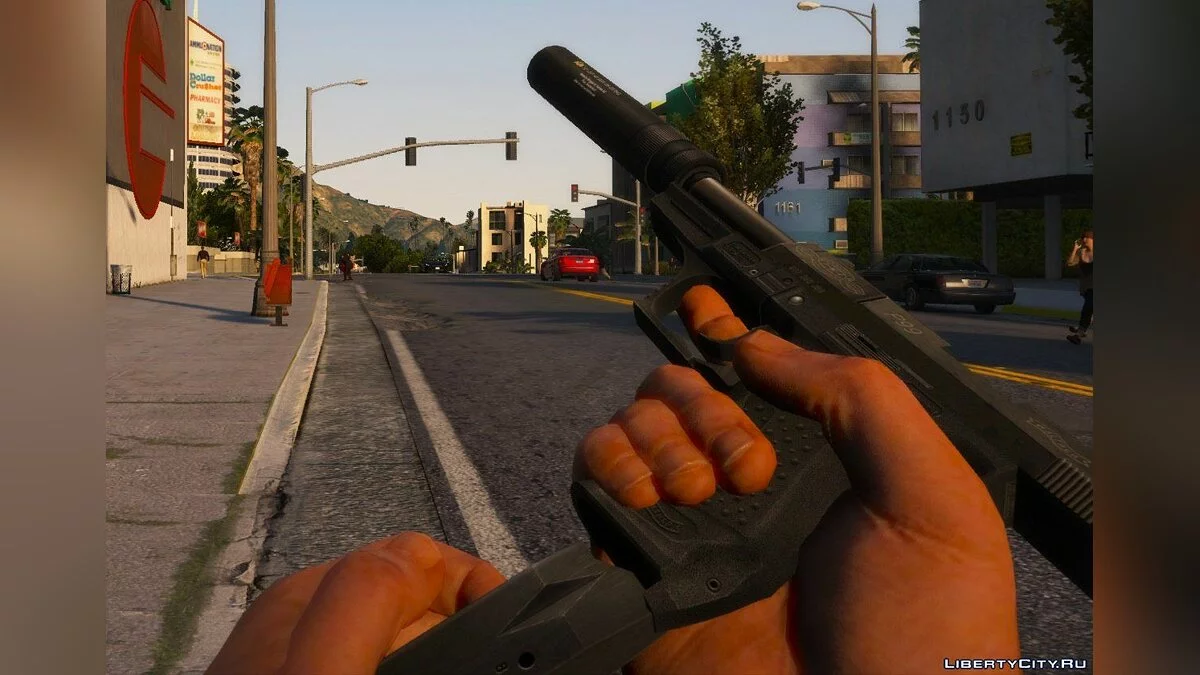 Walther P99 Фонарик = глушитель / GTA 5