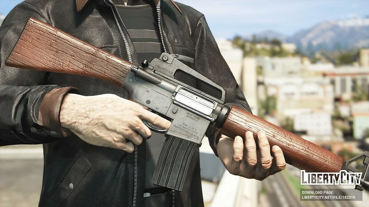Service Carbine Wooden Skin [Replace | Tints | Lore-Friendly] 1.0 / GTA 5