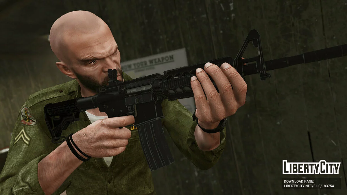 Colt M4A1 Carbine [Animated] 1.1 / GTA 5