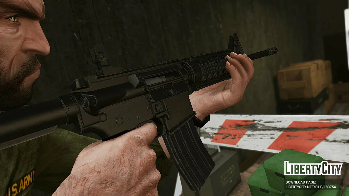 Colt M4A1 Carbine [Animated] 1.1 / GTA 5