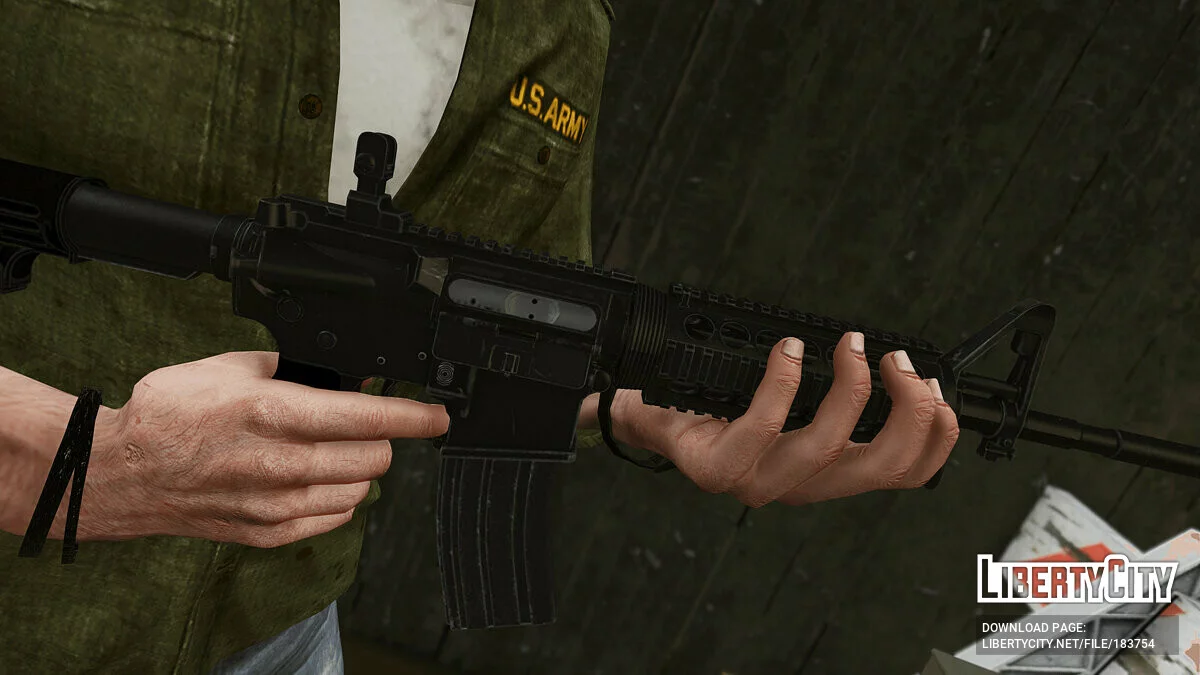 Colt M4A1 Carbine [Animated] 1.1 / GTA 5