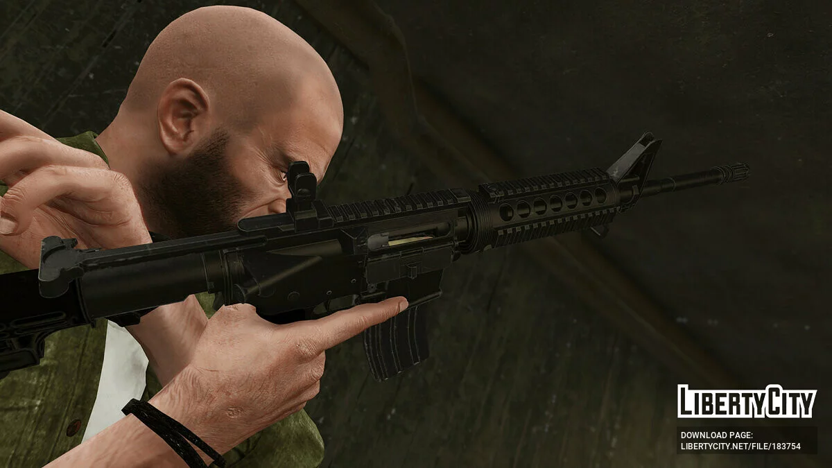 Colt M4A1 Carbine [Animated] 1.1 / GTA 5