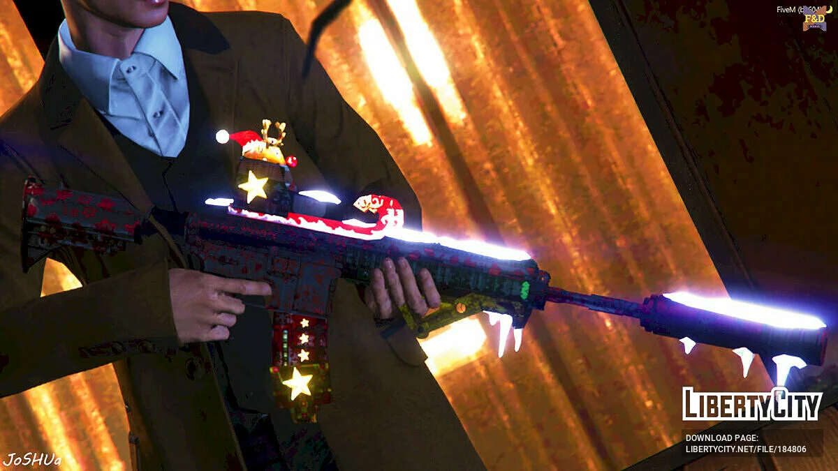 HK416 на тему Нового Года / GTA 5