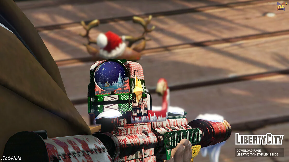 HK416 на тему Нового Года / GTA 5