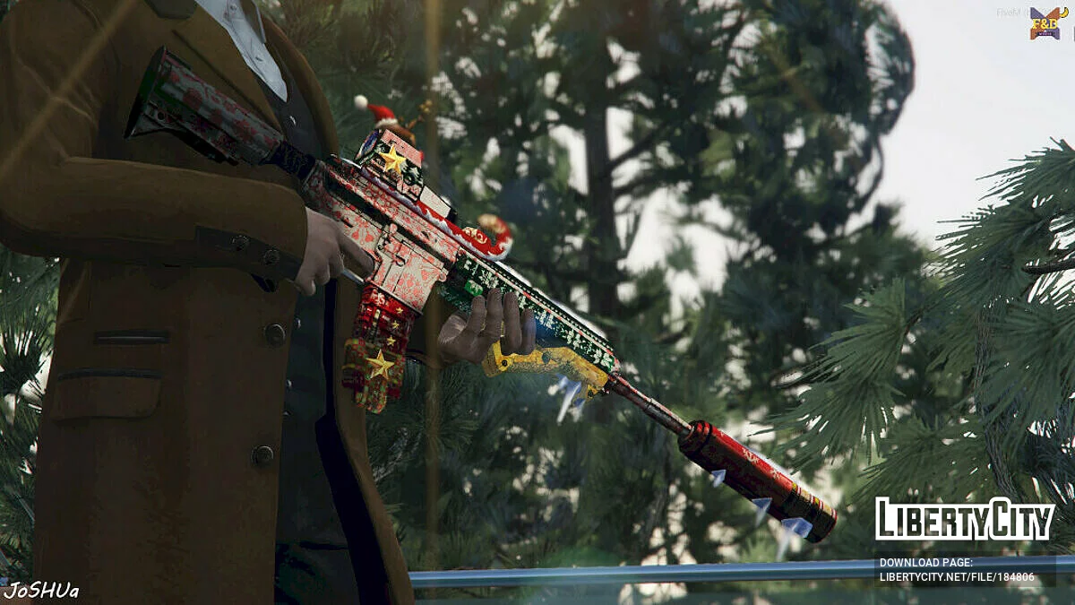 HK416 на тему Нового Года / GTA 5