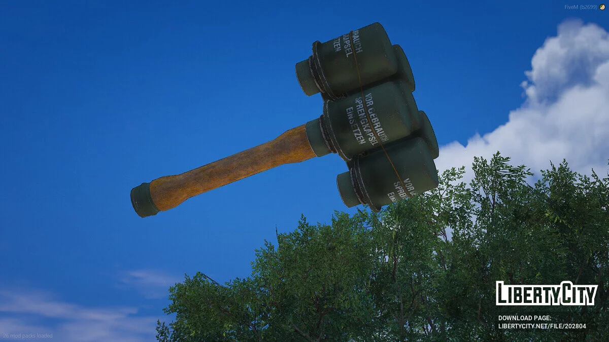M24 Anti-Tank Grenade (Stiehlhandgranate 24) [FiveM + SP] / GTA 5