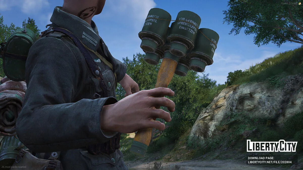 M24 Anti-Tank Grenade (Stiehlhandgranate 24) [FiveM + SP] / GTA 5