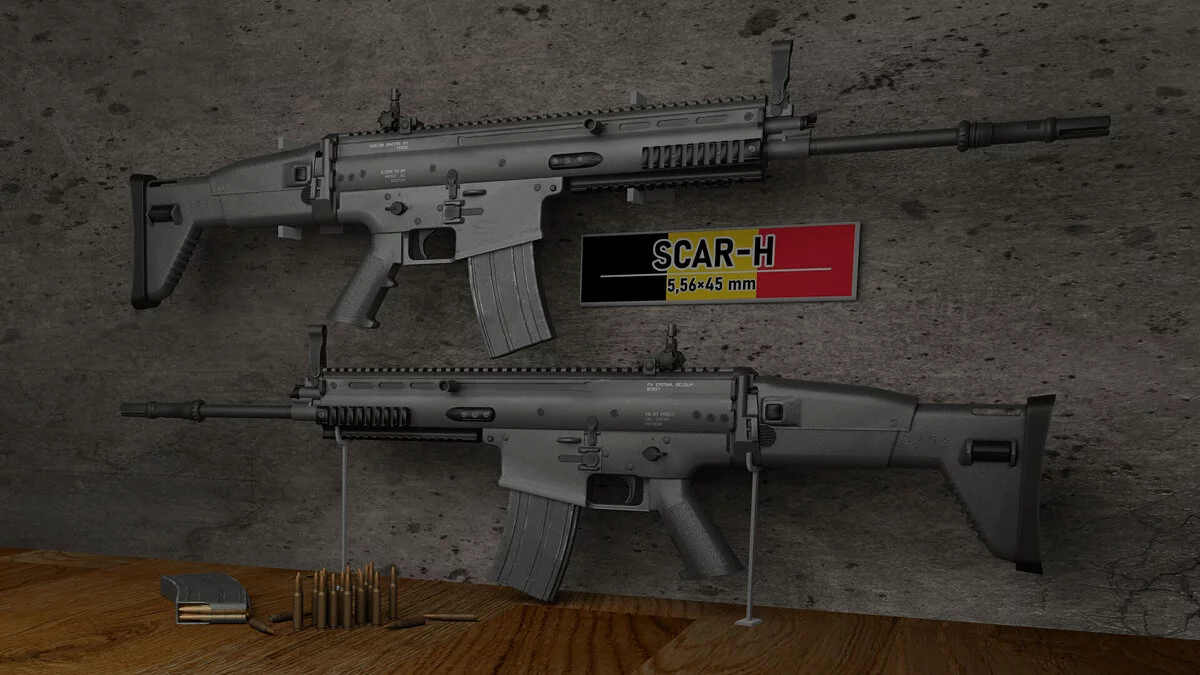 [RoN] FN SCAR-H (4 версии) — FiveM + SP / GTA 5