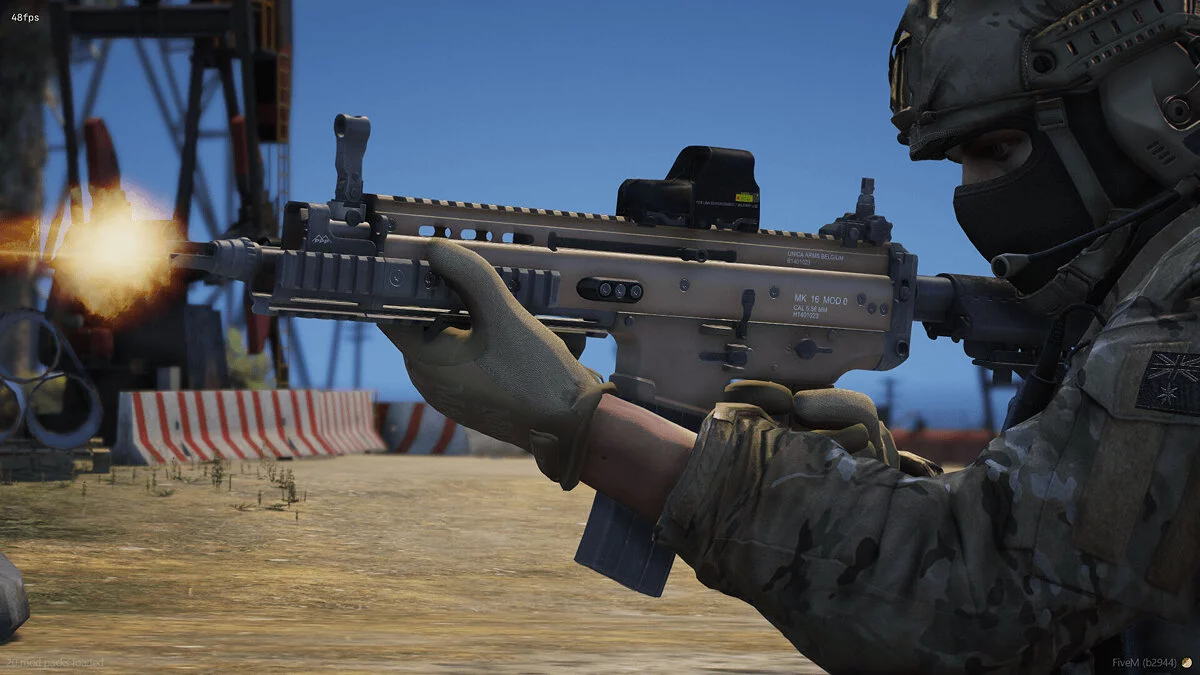 [RoN] FN SCAR-L CQC (2 версии) — FiveM + SP / GTA 5