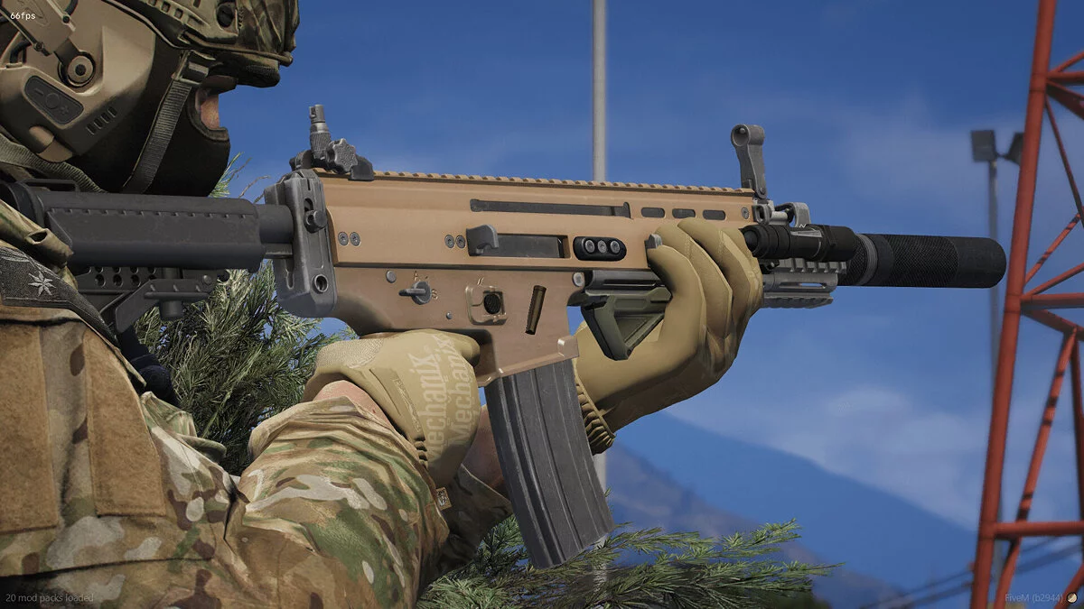 [RoN] FN SCAR-L CQC (2 версии) — FiveM + SP / GTA 5