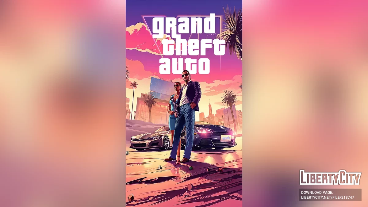 Фанатский арт Grand Theft Auto VI / GTA 6