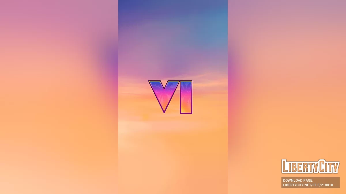 Обои с лого в минималистическом стиле / GTA 6