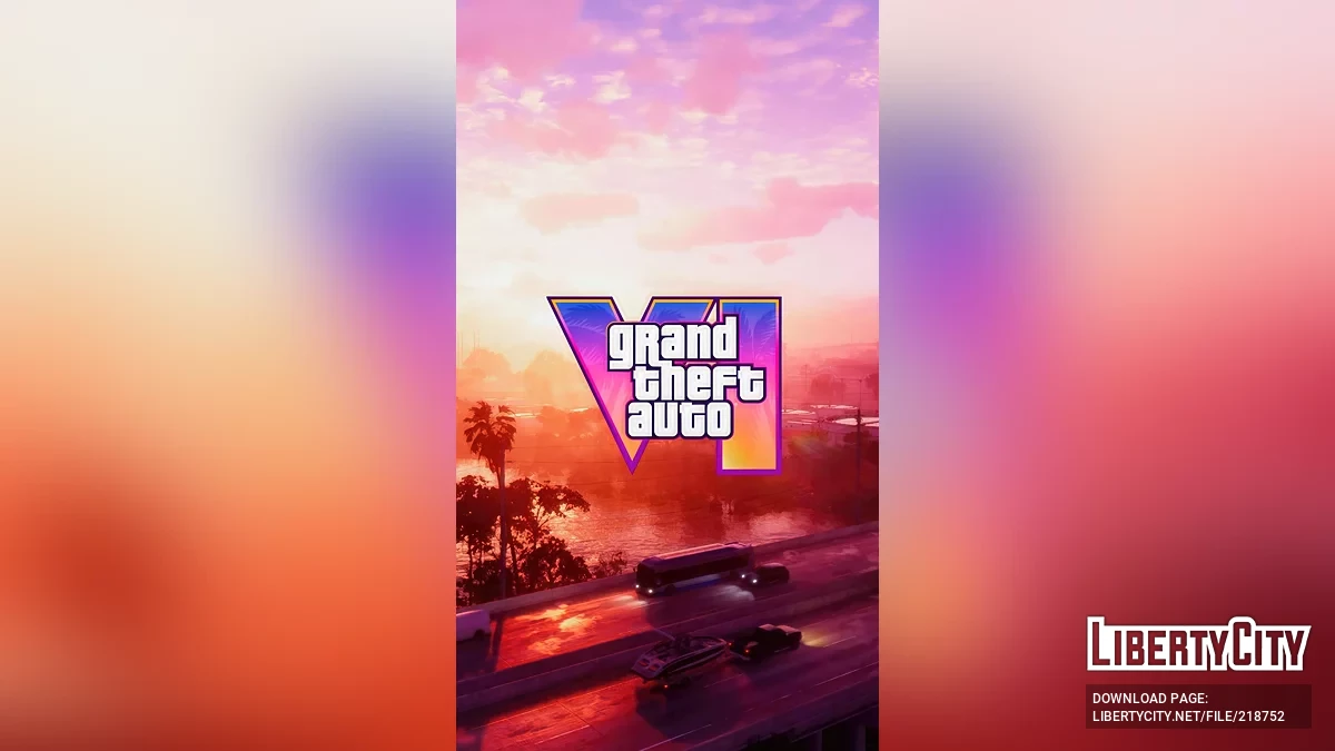 Обои с закатом из трейлера / GTA 6