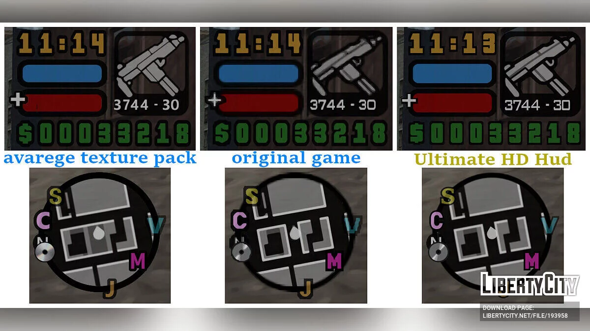 Ultimate HD Interface (PPSSPP) / GTA Liberty City Stories