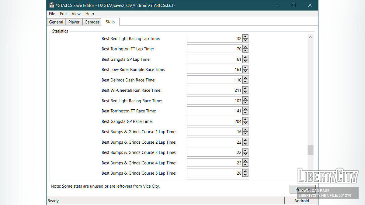 Скачать Liberty City Stories Save Editor для GTA Liberty City Stories