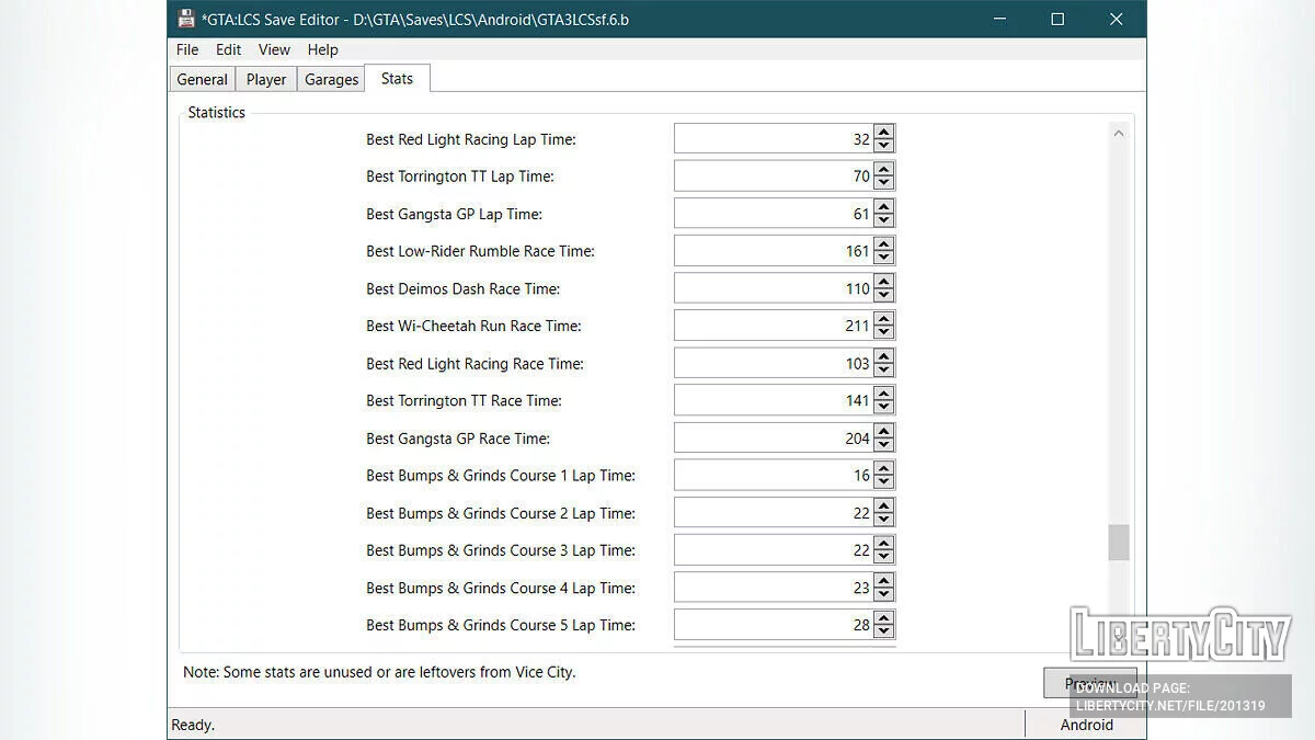 Liberty City Stories Save Editor / GTA Liberty City Stories