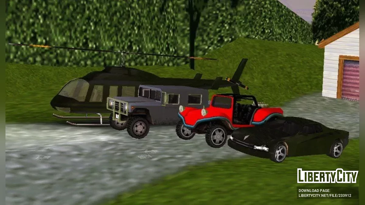 17 сохранений с уникальным транспортом / GTA Liberty City Stories