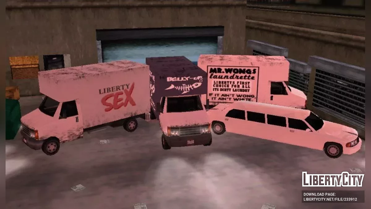 17 сохранений с уникальным транспортом / GTA Liberty City Stories