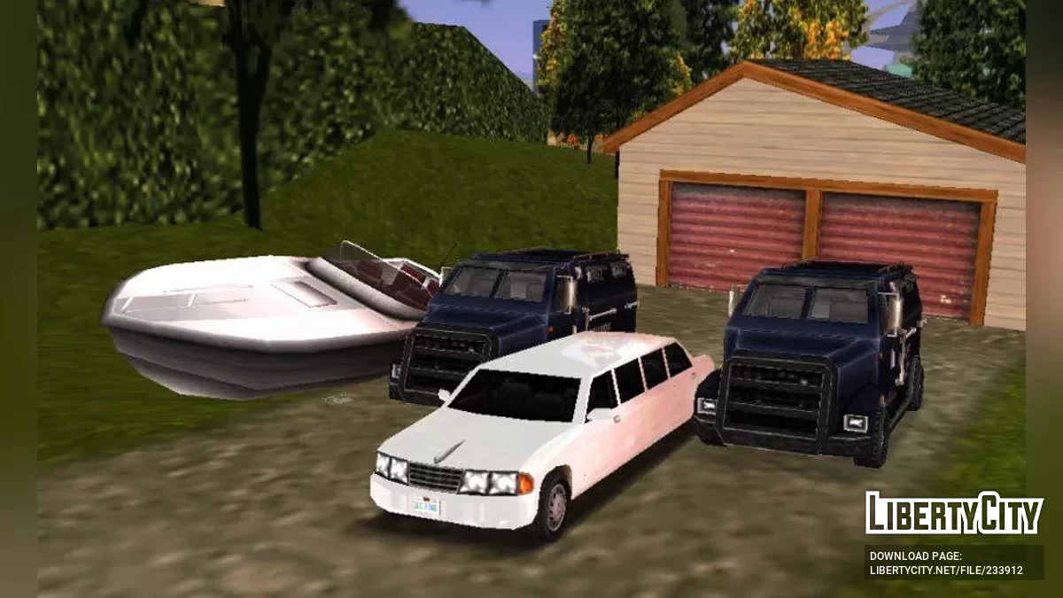 17 сохранений с уникальным транспортом / GTA Liberty City Stories