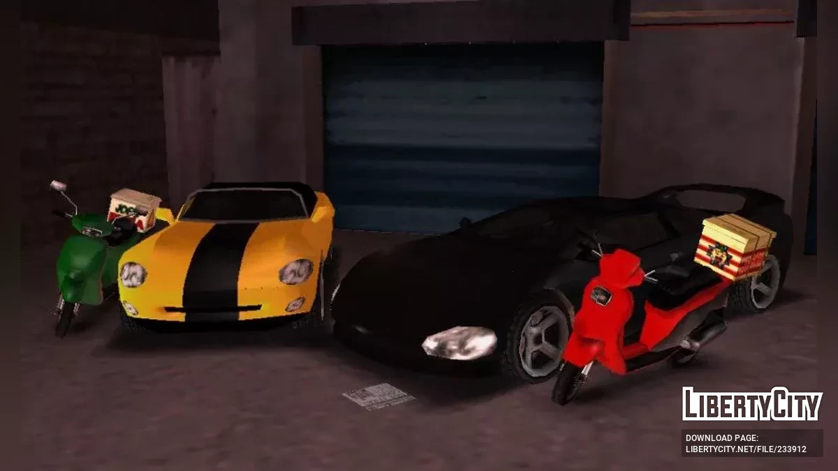 17 сохранений с уникальным транспортом / GTA Liberty City Stories