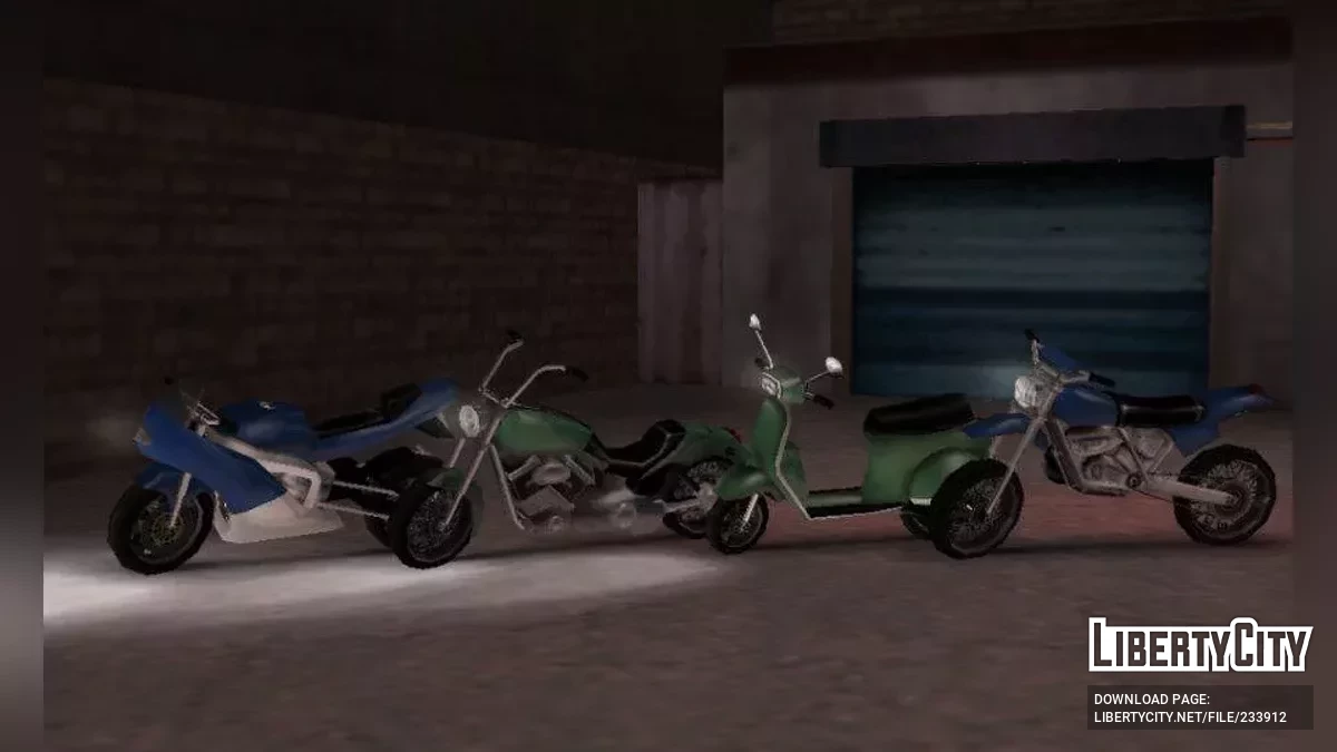 17 сохранений с уникальным транспортом / GTA Liberty City Stories