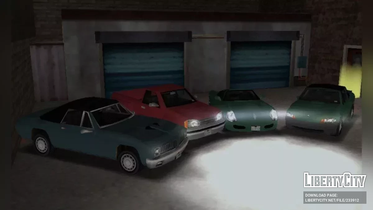 17 сохранений с уникальным транспортом / GTA Liberty City Stories