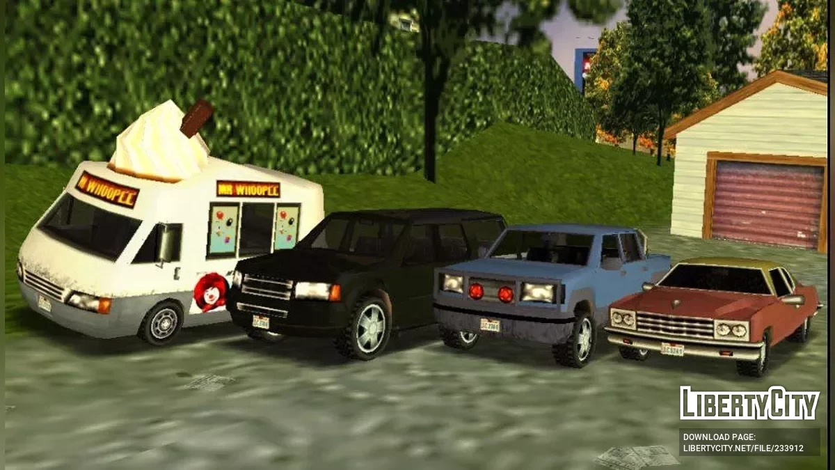 17 сохранений с уникальным транспортом / GTA Liberty City Stories