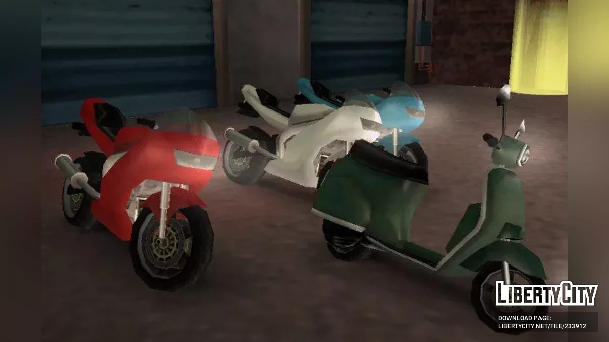 17 сохранений с уникальным транспортом / GTA Liberty City Stories