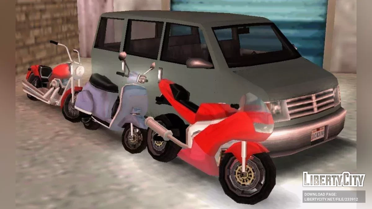 17 сохранений с уникальным транспортом / GTA Liberty City Stories