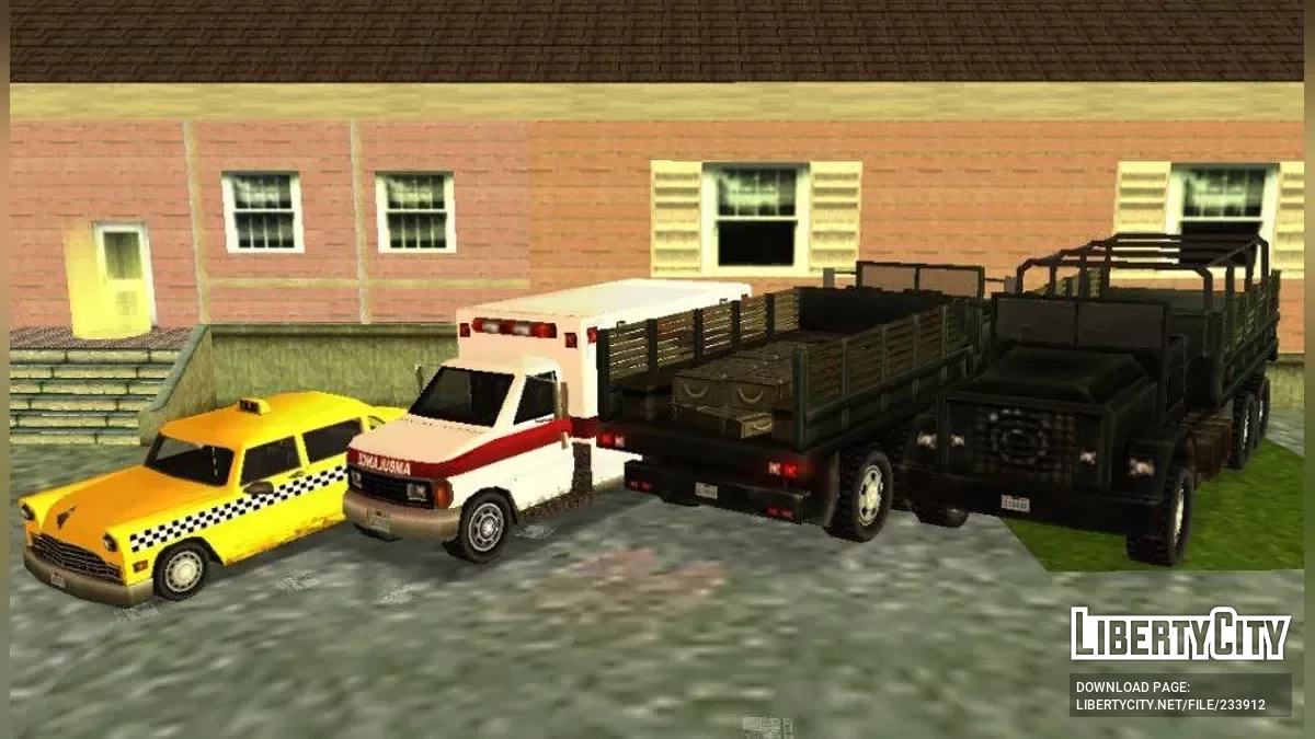 17 сохранений с уникальным транспортом / GTA Liberty City Stories