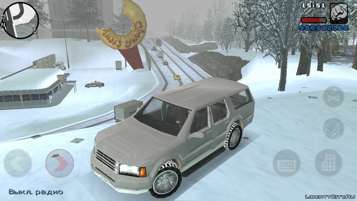 Скачать Winter Mod for GTA LCS Mobile для GTA Liberty City Stories (iOS,  Android)